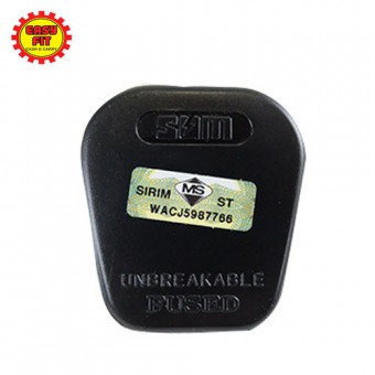 [SIRIM APPROVED] SUM 145B 13A FUSED PLUG TOP / 3 PIN FUSED PLUG TOP 13A WITH SIRIM APPROVED / FUSED